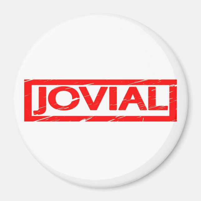 Jovial Stamp Magnet (Front)