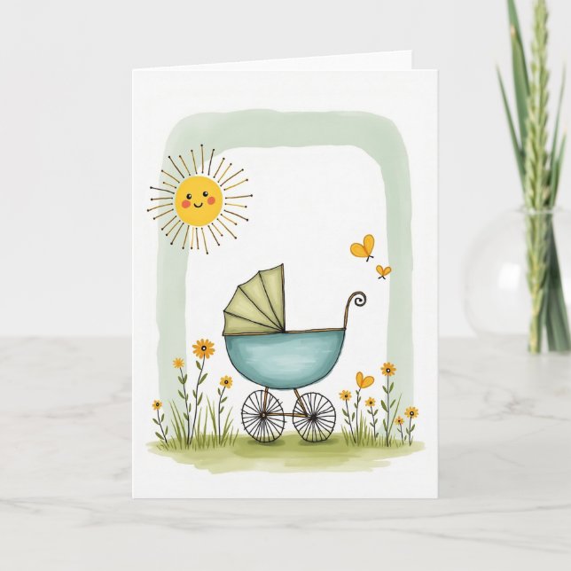 Jovial Sun Fathers Day Art Card (Front)