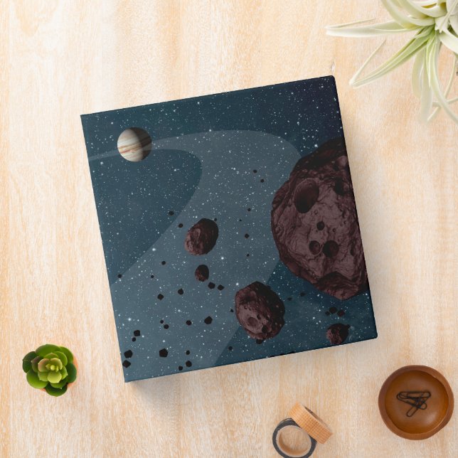 Jovian Trojans Asteroids. 3 Ring Binder (In Situ)