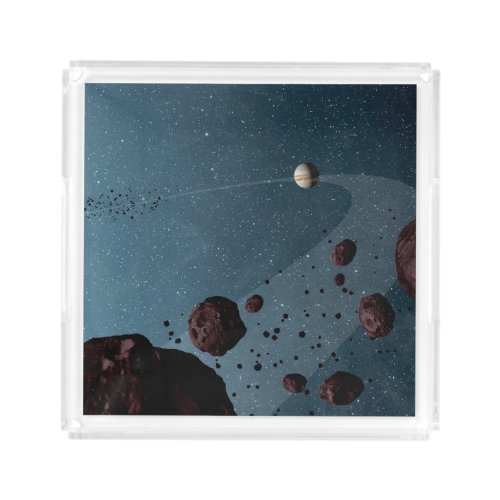 Jovian Trojans Asteroids Acrylic Tray