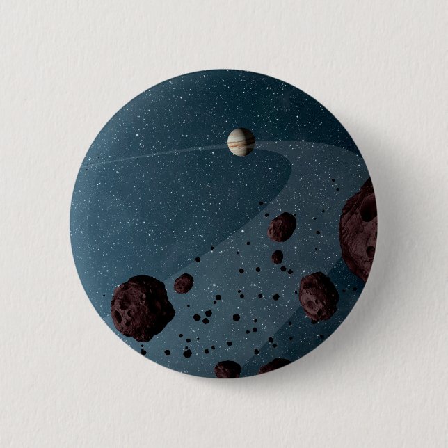 Jovian Trojans Asteroids. Button (Front)