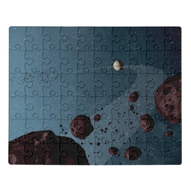 Jovian Trojans Asteroids. Jigsaw Puzzle (Puzzle Horizontal)