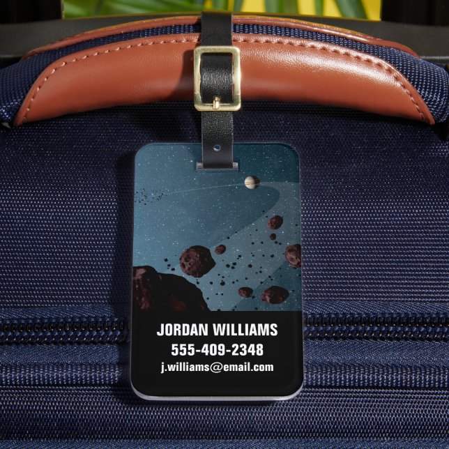 Jovian Trojans Asteroids. Luggage Tag (Front Insitu 2)