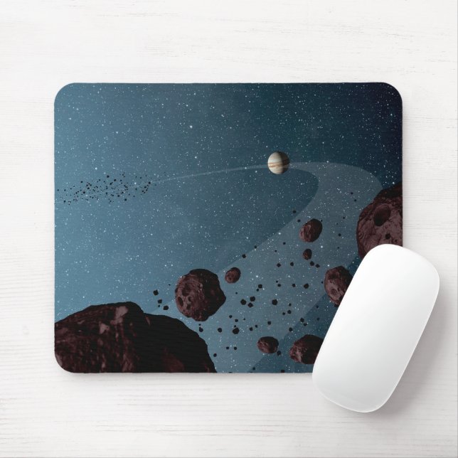 Jovian Trojans Asteroids. Mouse Pad (With Mouse)