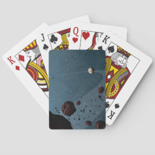 Jovian Trojans Asteroids. Poker Cards