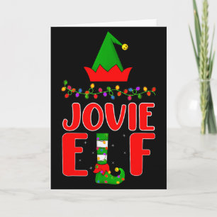 Jovie Elf Matching Family Lighting Christmas Card