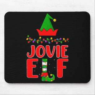 Jovie Elf Matching Family Lighting Christmas  Mouse Pad