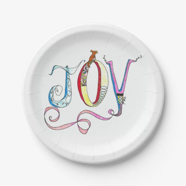 Joy 7" Paper Plate (Front)