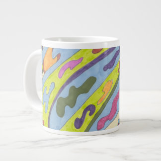 "Joy" Abstract Art Giant Coffee Mug