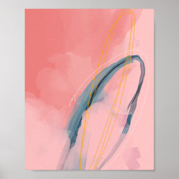 &quot;Joy&quot; - Abstract Design On Pink Poster
