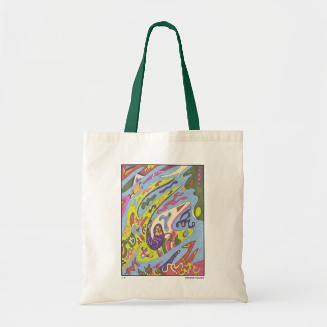 Joy, abstract tote bag (Front)
