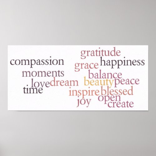 Joy and Gratitude Poster