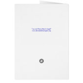 Joy and Peace Beach Angel Custom Greeting Cards (Back)