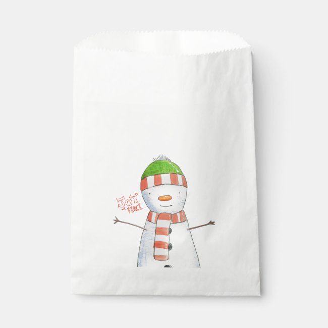 Joy and Peace | Cute Snowman Christmas