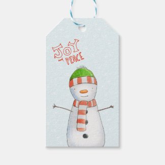 Joy and Peace | Cute Snowman Christmas