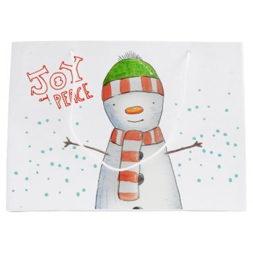 Joy and Peace | Cute Snowman Christmas
