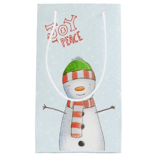 Joy and Peace | Cute Snowman Christmas