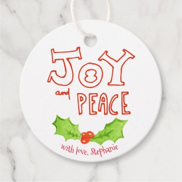 Joy and Peace |  Holly Leaf Christmas