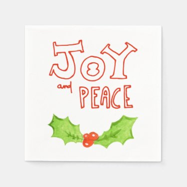 Joy and Peace |  Holly Leaf Christmas