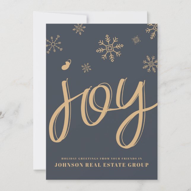 Joy and Snowflakes | Holiday Greetings (Front)