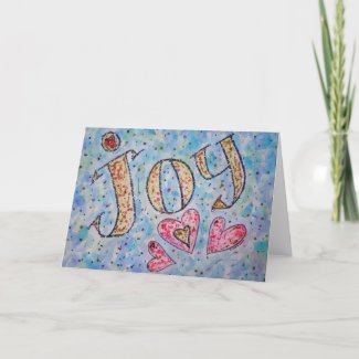 Joy Art Greeting Card