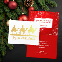 Joy at Christmas Wise Men Scripture Cards