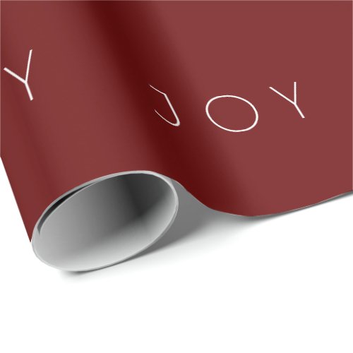 Joy Berry Modern Minimalist Typography Pattern Wrapping Paper