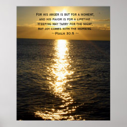 Joy Bible Verse Christian Sunrise quote Poster | Zazzle