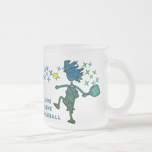 JOY  BODY BY PICKLEBALL GLASS COFFEE MUG