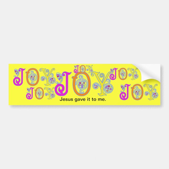 JOY! BUMPER STICKER (Front)
