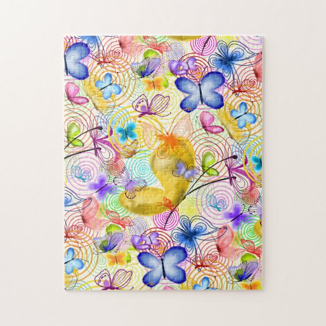 Joy - Butterflies - Spring - Jigsaw Puzzle (Vertical)