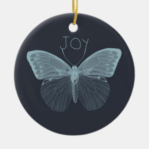 Joy Butterfly Ceramic Ornament