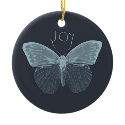 Joy Butterfly Ceramic Ornament