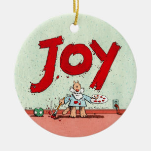 JOY CERAMIC ORNAMENT