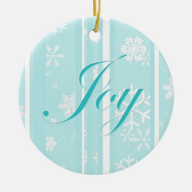 Joy Ceramic Ornament (Front)