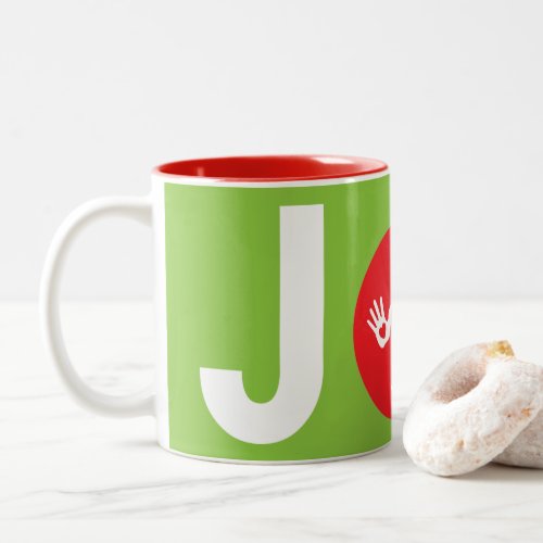 JOY Chiropractic Ornament Design Two-Tone Coffee Mug