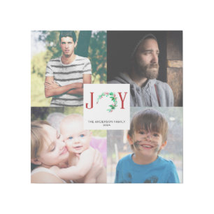 Joy Christmas 4 Photo Collage Family Pictures Gallery Wrap