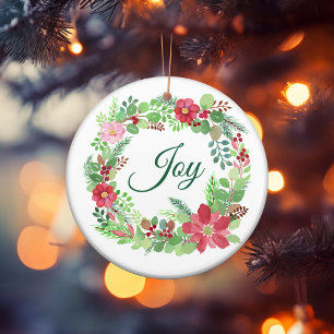 Joy Christmas Advent Ornament