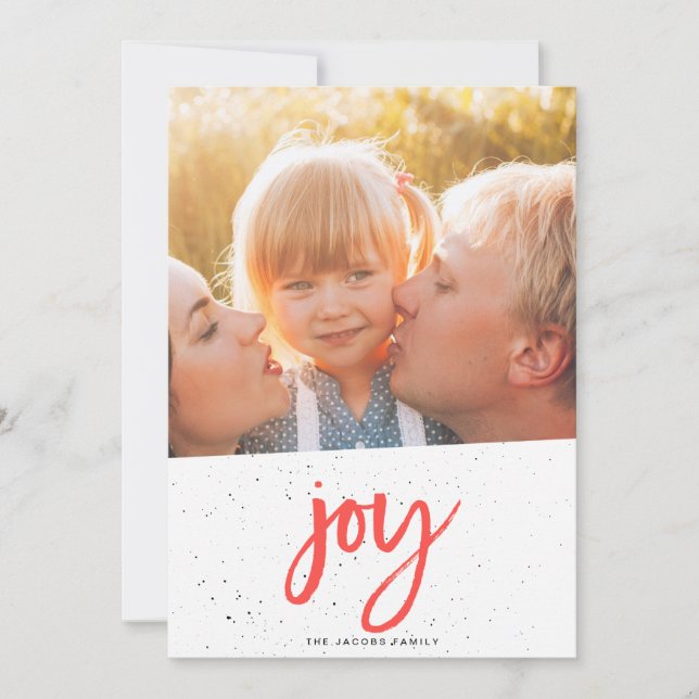 JOY christmas card [red] (Front)