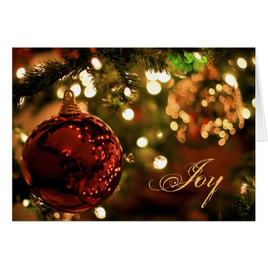 Joy Christmas Cards (Front Horizontal)