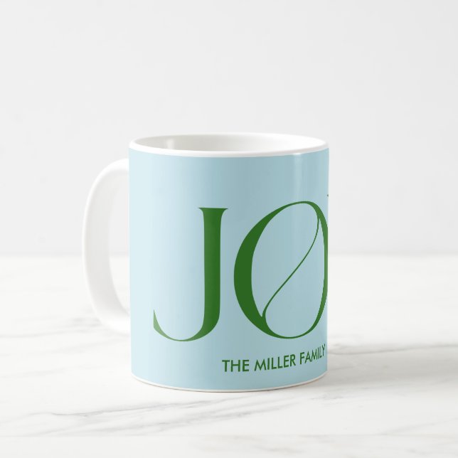 Joy | Christmas Coffee Mug (Front Left)