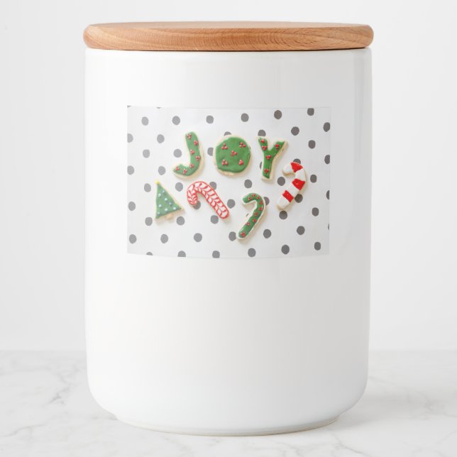 Joy Christmas cookies Food Label (Front)