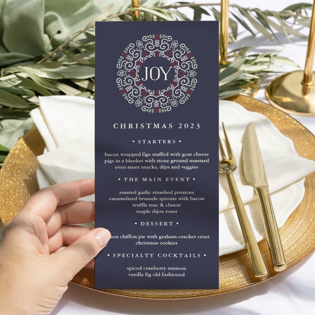 Joy | Christmas Dinner Menu (Creator Uploaded)