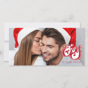 Joy Christmas Holiday Photo Card
