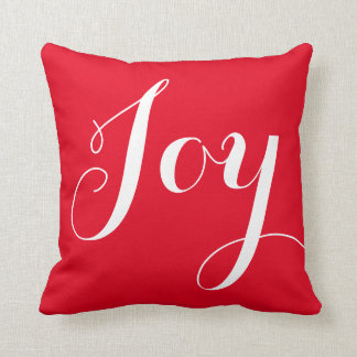 "Joy" Christmas/Holiday Throw Pillow