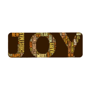 JOY, Christmas, Label