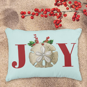 Hand Painted Pillows Oyster Shell Sand Dollar Scallop Shell Seahorse Coastal  Pillows Coastal Decor Beach House MADE IN USA 