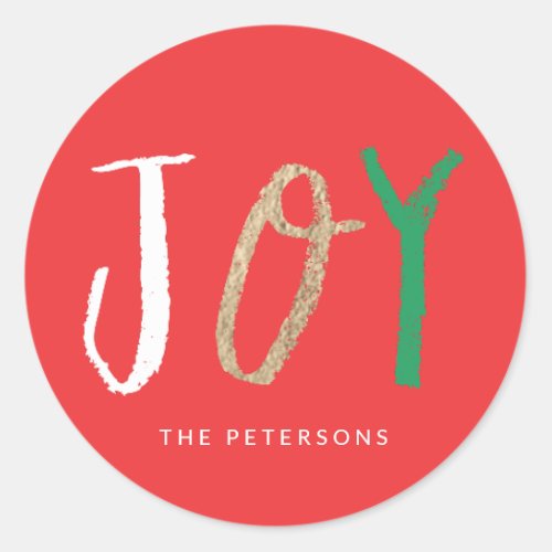 Joy Christmas sticker