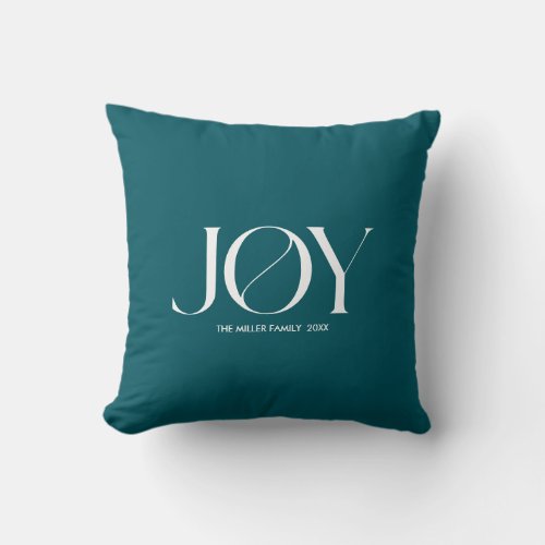 Joy  Christmas Throw Pillow