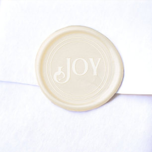 Joy Christmas Wax Seal Sticker